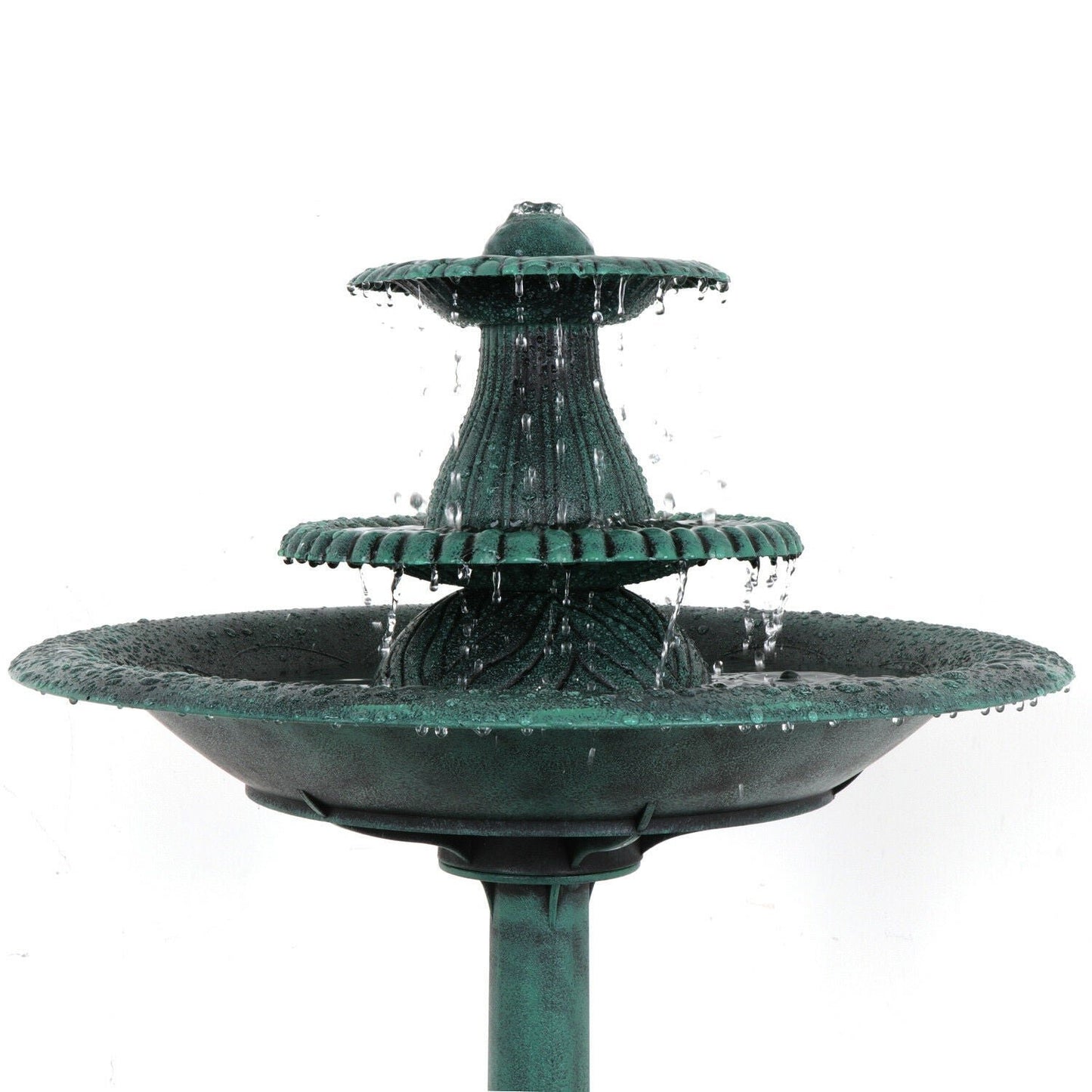 Outdoor Freestanding Bird Bath Water Fountain image 5