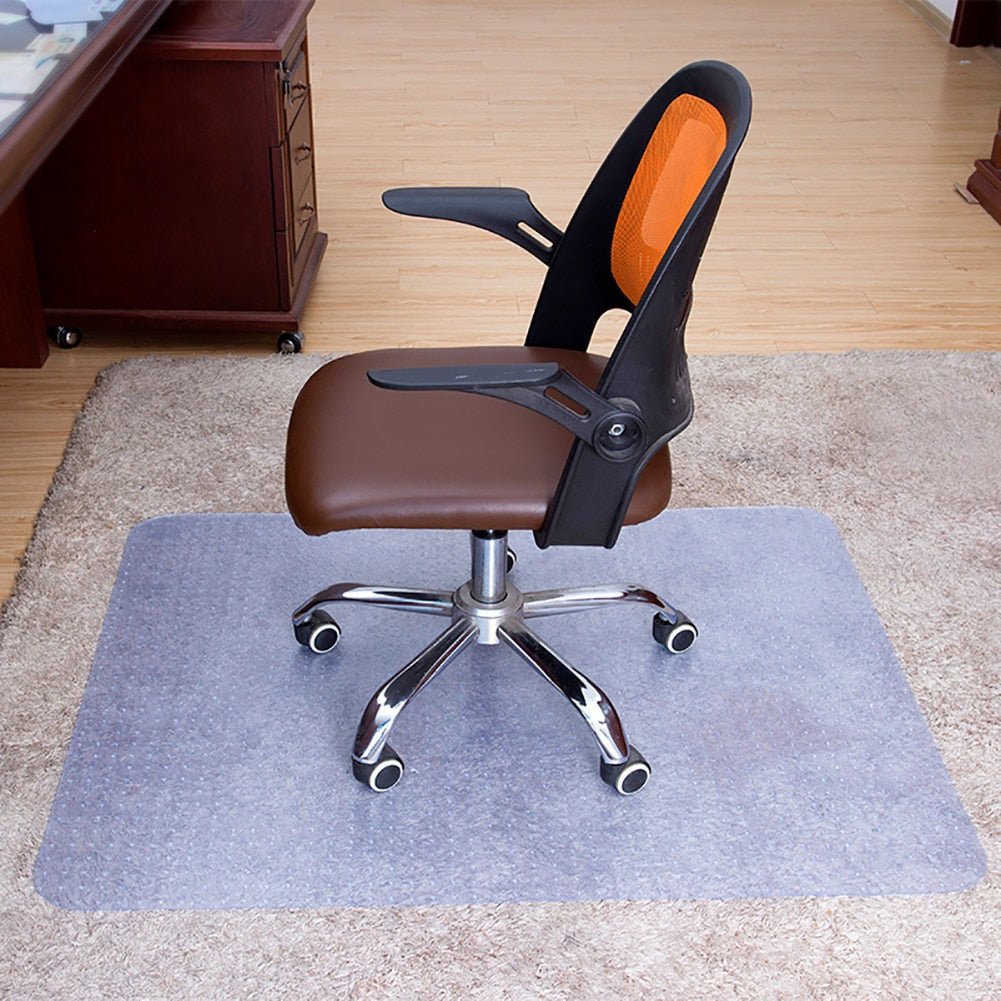 Transparent Office Rolling Computer Desk Chair Mat - 16.9 x 23.6 x 0.05 in image