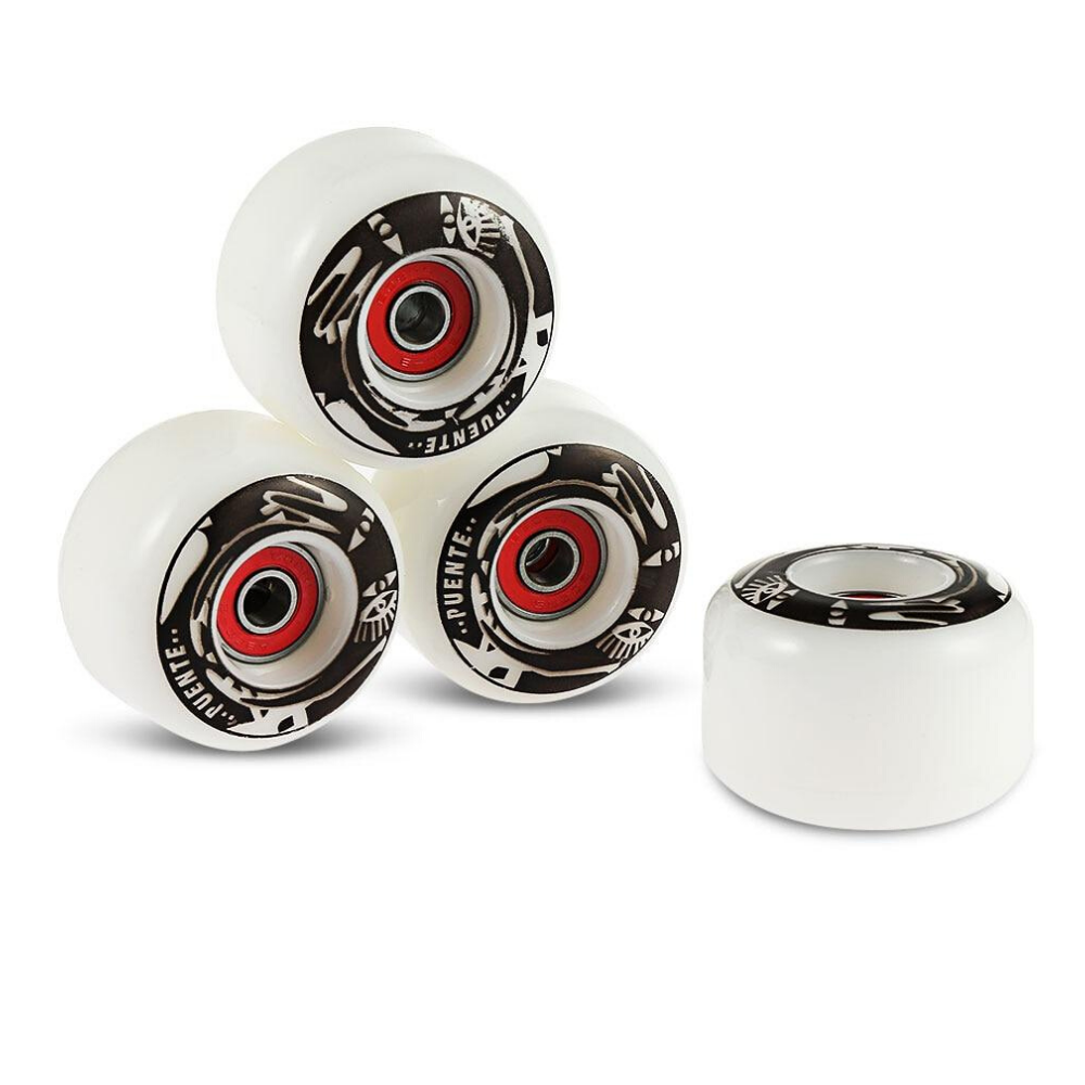 Soft Skateboard Cruiser Wheels - Black image