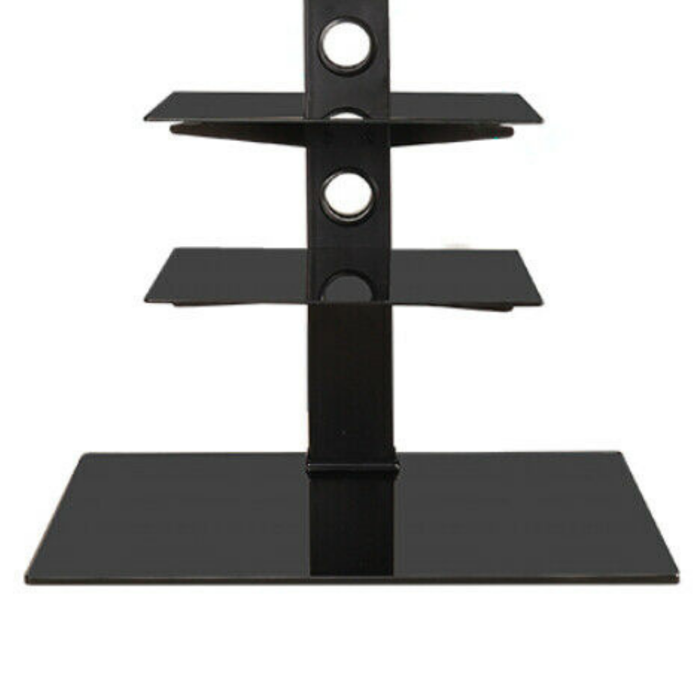 Tall Universal Swivel TV Stand With Storage Shelves 32" - 65" image 3