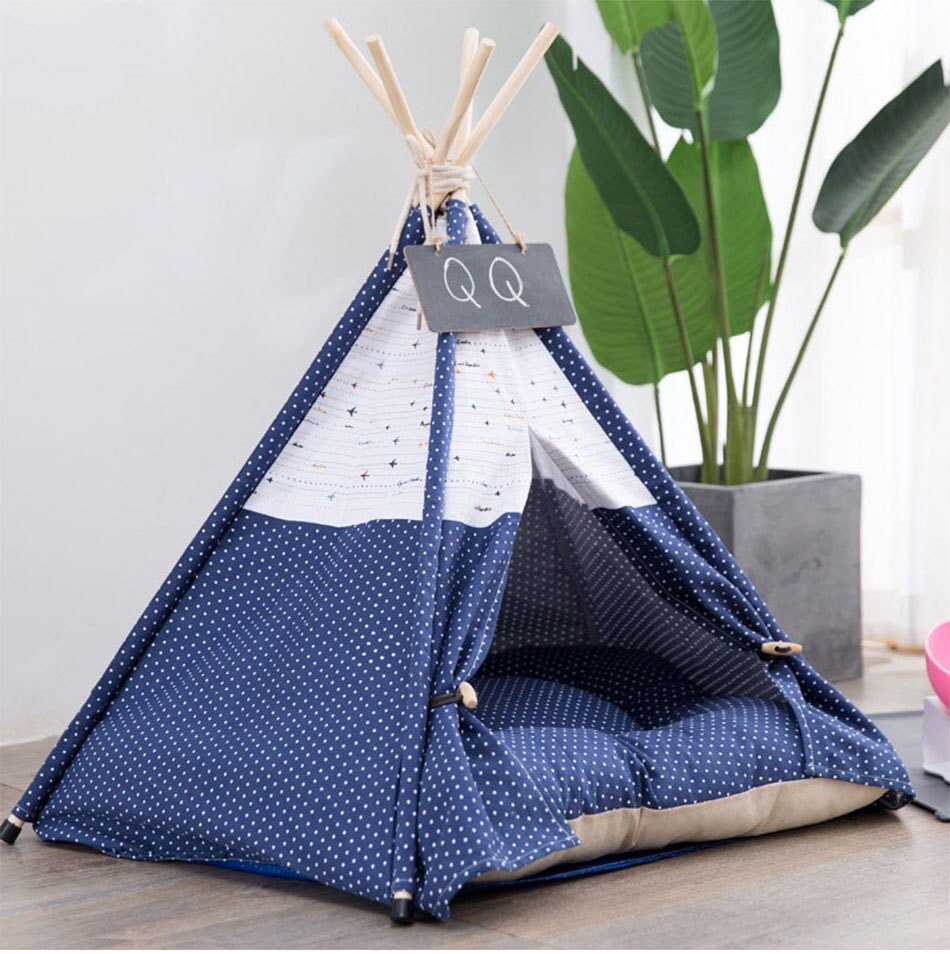 Large Spacious Pop Up Custom Pet Dog Teepee Bed Tent image 3