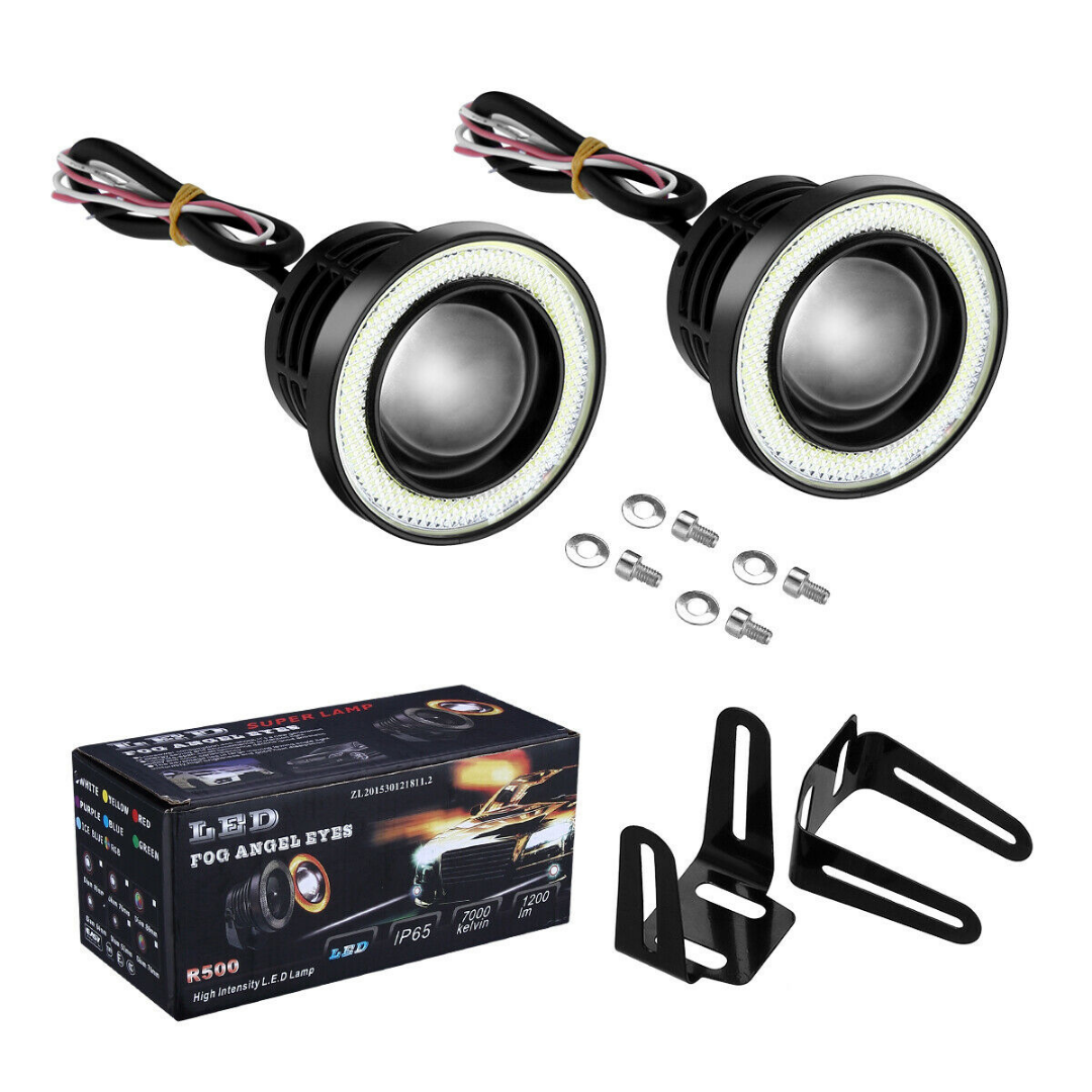 Powerful Universal LED Round Car Fog Lights 2.5" image 4