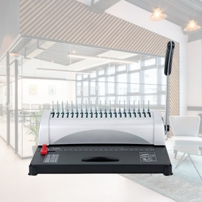 Premium Book Spiral Comb Binding Machine 21 Hole image 3