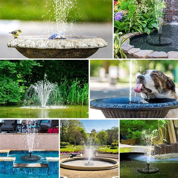 Solar Power Bird Bath Fountain With 4 Nozzle image 8
