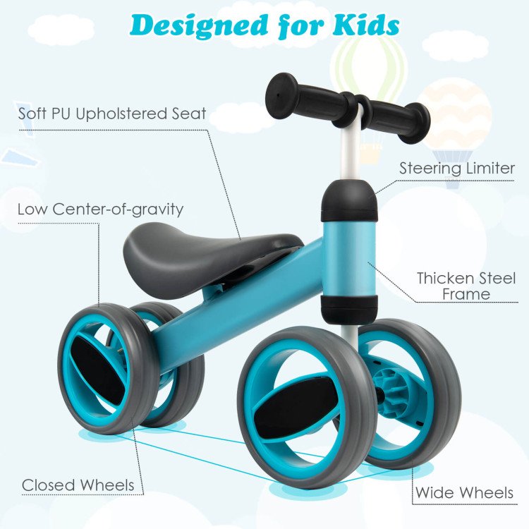 4-wheel Baby Balance Bike Toy image 7