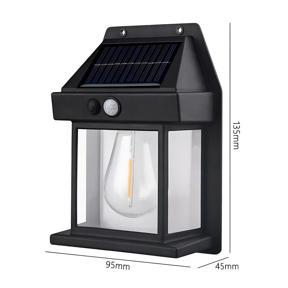 Solar Outdoor Waterproof LED Wall Light – Motion Sensor Lamp for Garden & Fence