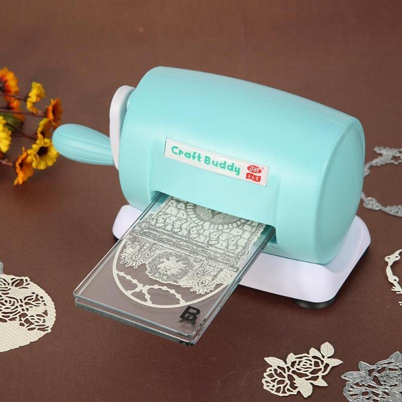 Portable Die Cutter Craft Embossing Machine - Blue image