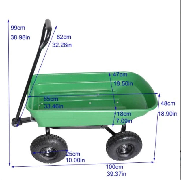 Heavy Duty Garden Utility Wagon Cart 220 Lb image 9