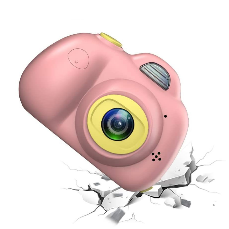 Portable Kids Shockproof Digital Video HD Camera - Pink image