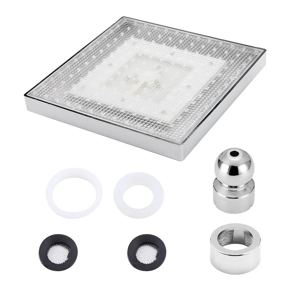 Color Changing Waterproof LED Shower Head Light image 7