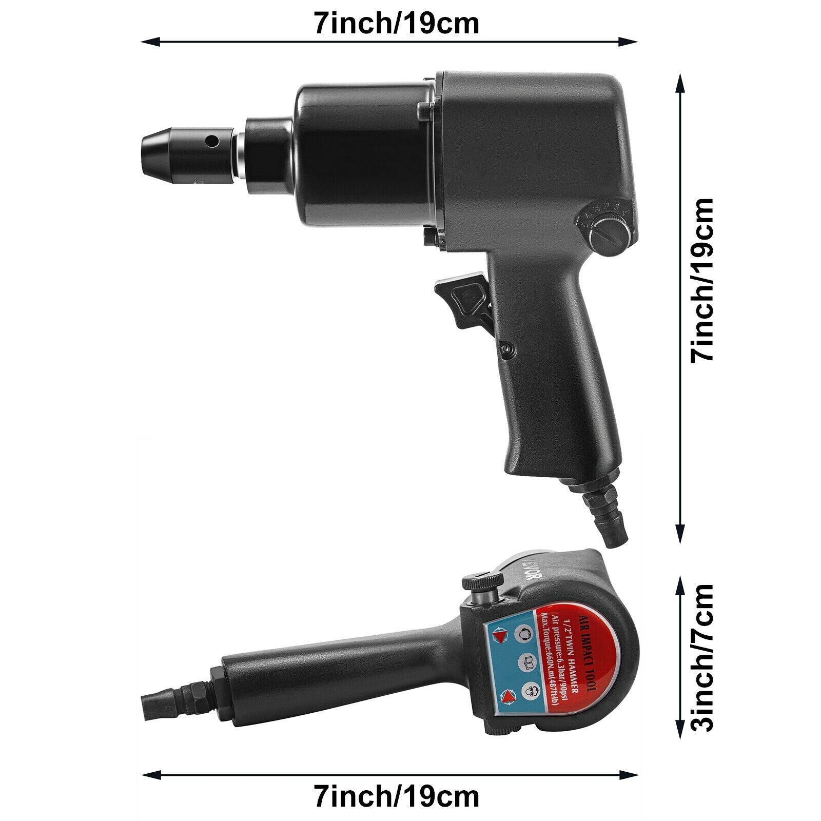 Portable Cordless Pneumatic Air Impact Wrench image 3
