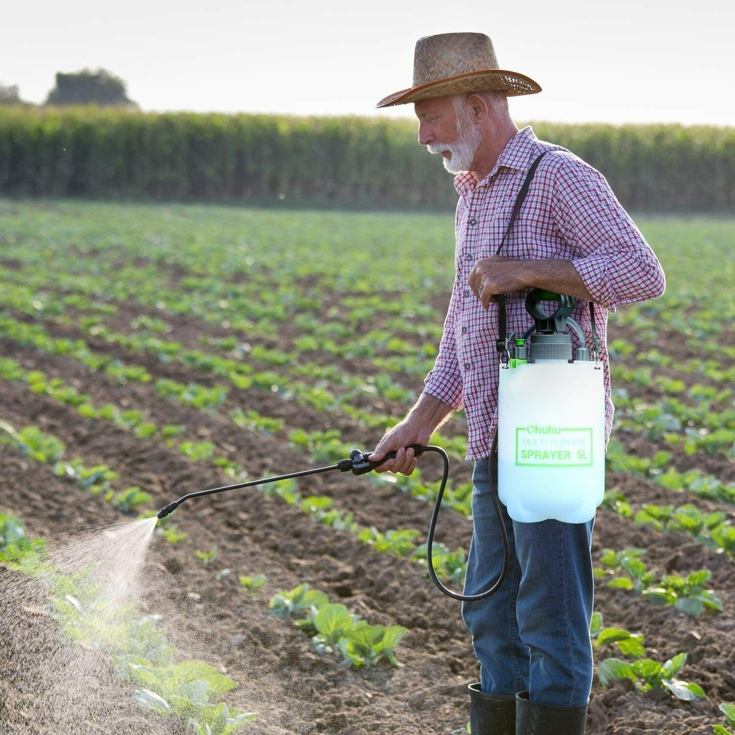 Portable Compact Backpack Lawn And Garden Pump Weed Sprayer image 1