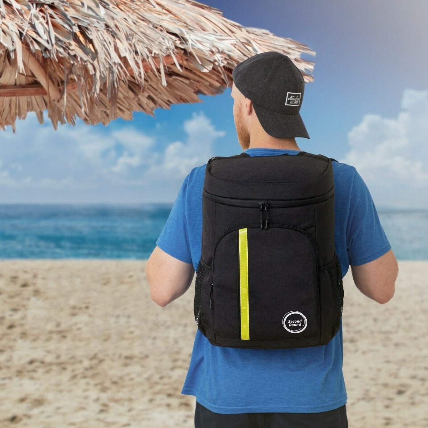 Large Insulated Cooler Ice Chest Backpack image 2