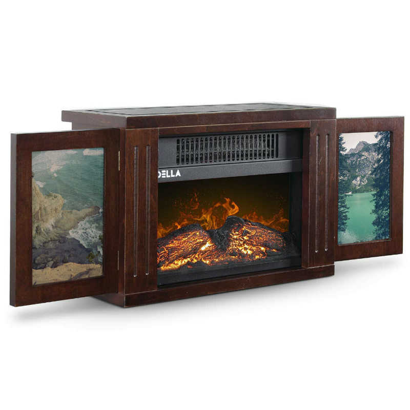 Portable Indoor Outdoor Wood Burning Fireplace Heater image 0