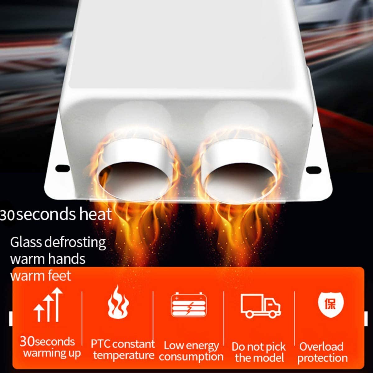 12V Portable Car Heater Heating Fan image 5