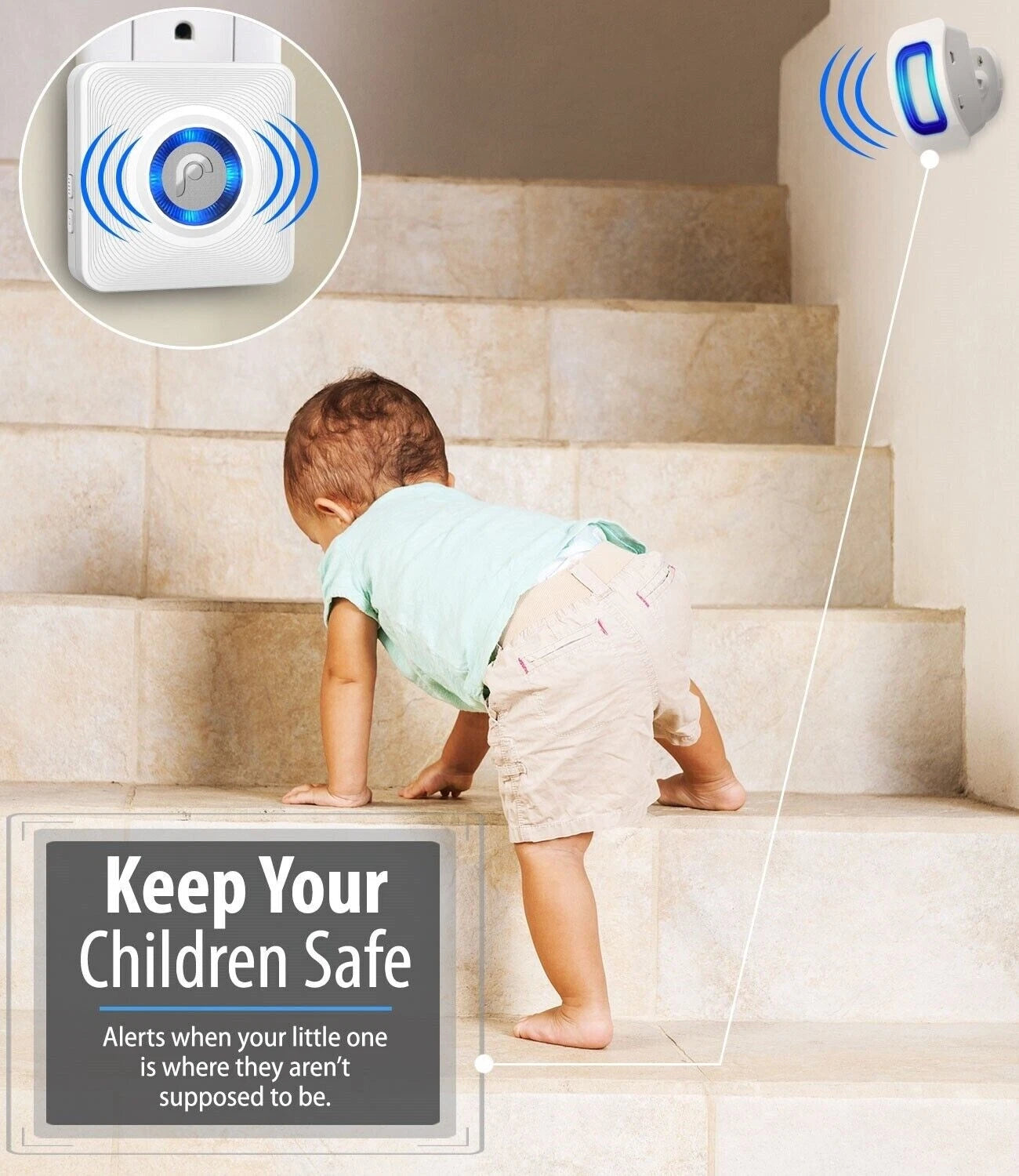 Wireless Driveway Alarm Doorbell With Motion Sensor image 2