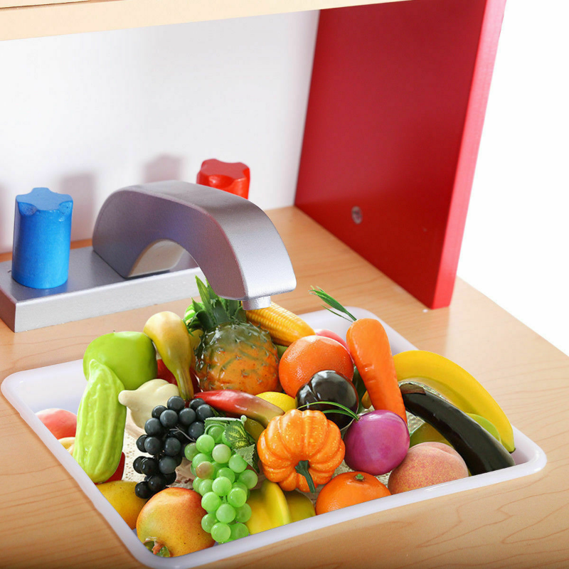 Ultimate Kids Wooden Play Toy Kitchen Set image 7