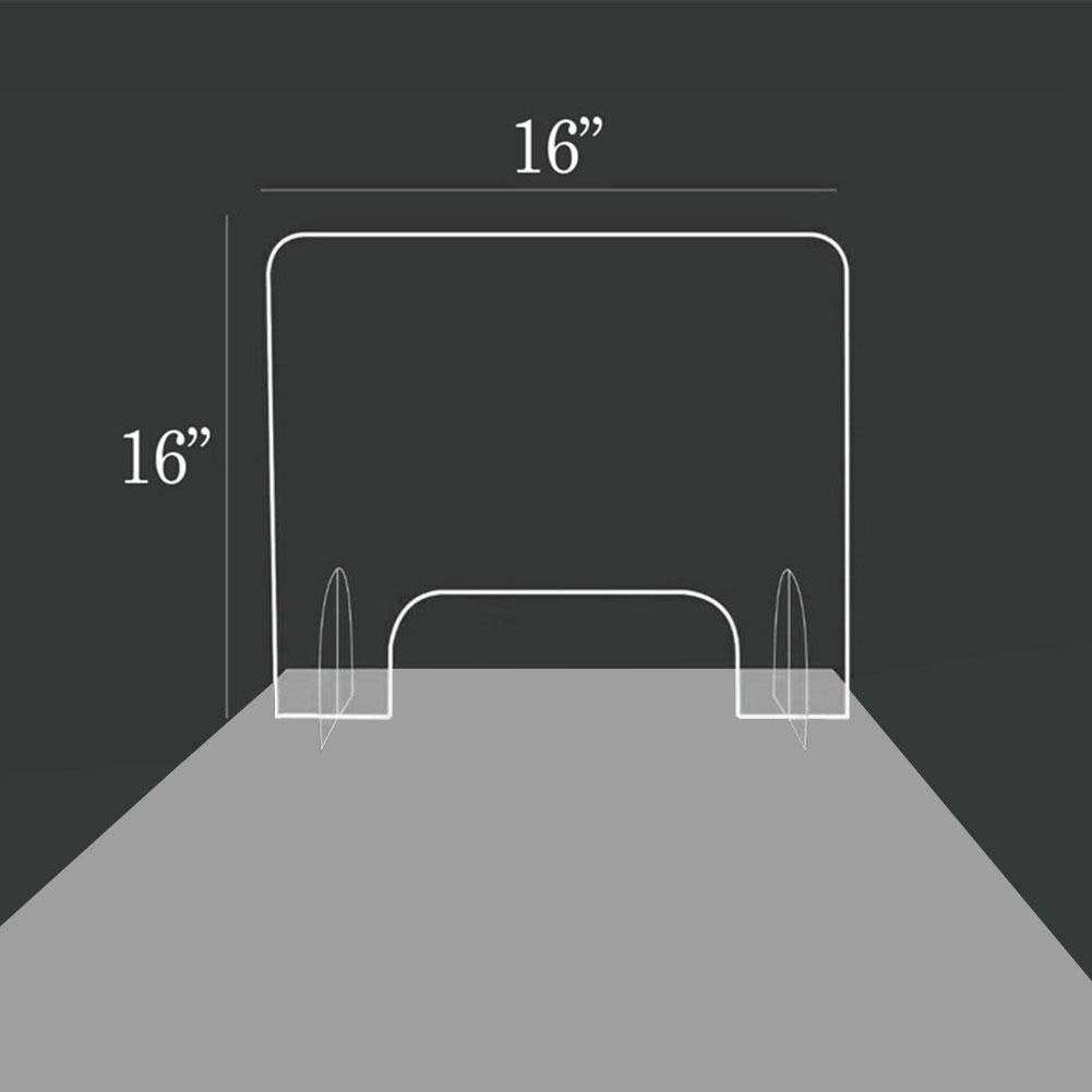 Premium Portable Vertical Counter Sneeze Guard Glass image 3