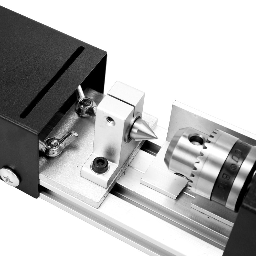 Mini Wood Turning DIY Lathe Machine image 1