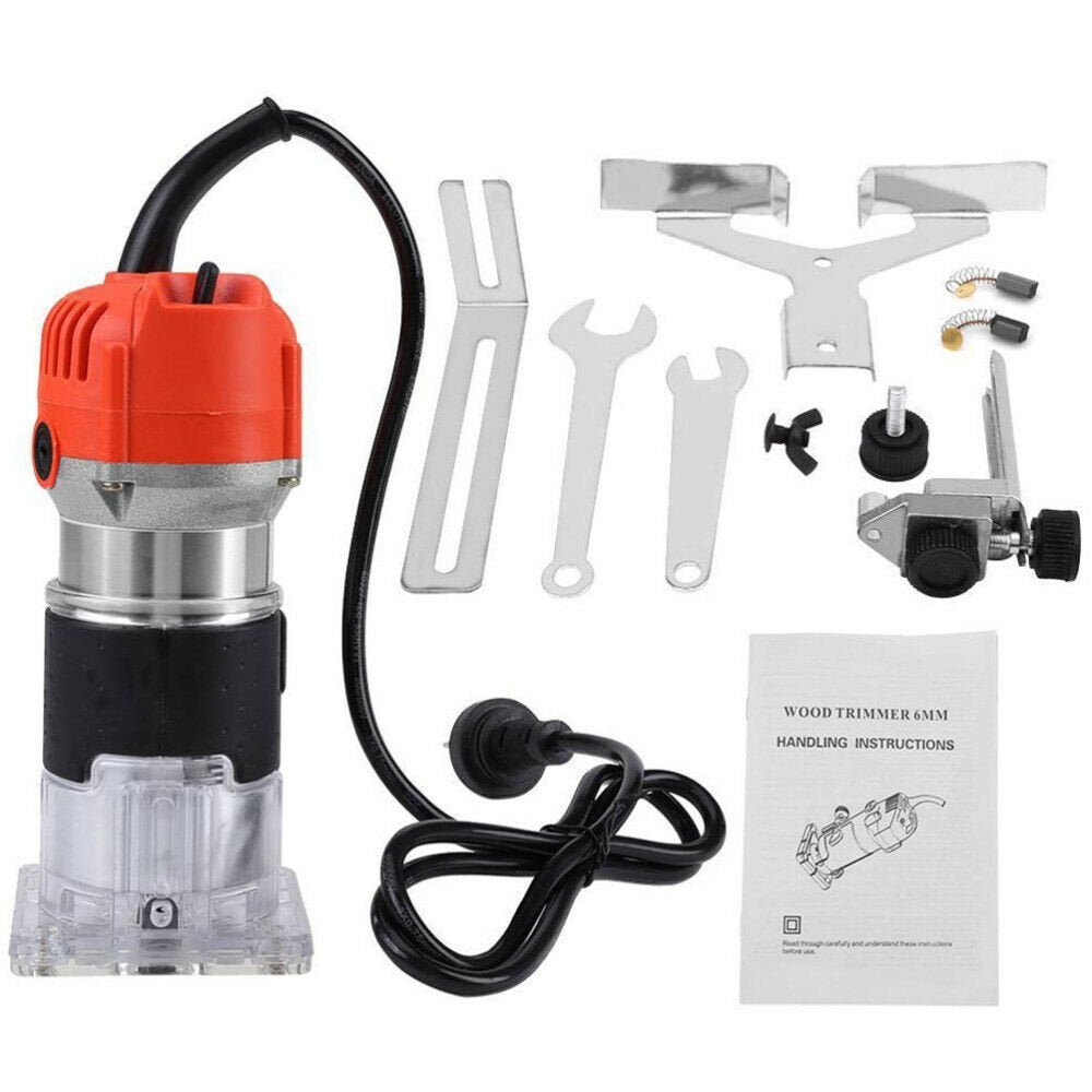 Electric Wood Router Tool Woodworking Polishing Trimmer 800W image 2