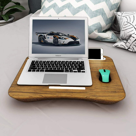Premium Portable Wooden Laptop Lap Desk image 0