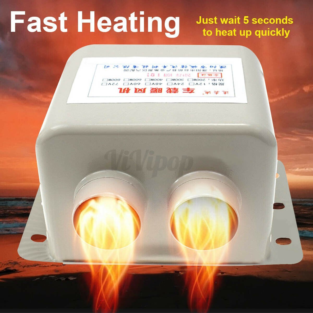 12V Portable Car Heater Heating Fan image 2