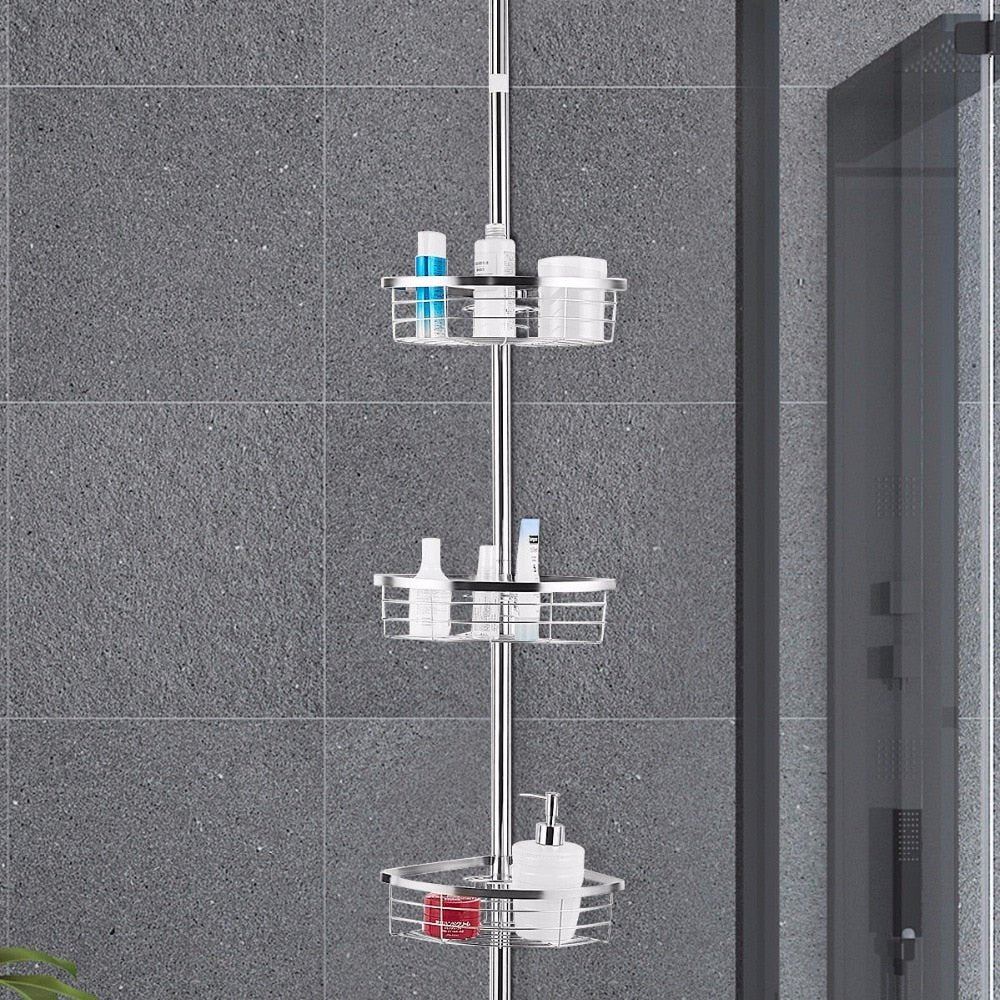 Tension Pole Standing Corner Shower Caddy image 3