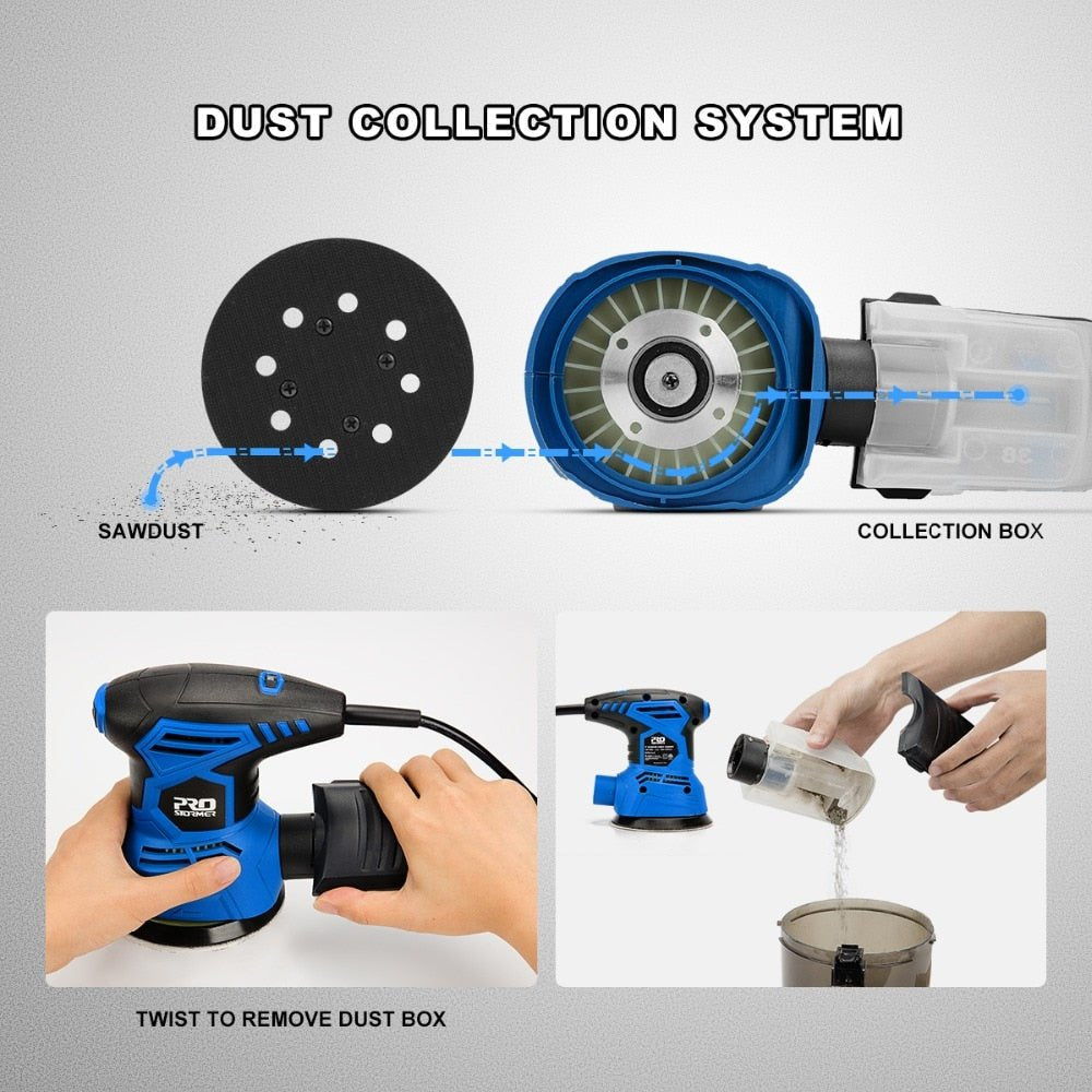Electric Handheld Orbital Palm Sander Machine image 4
