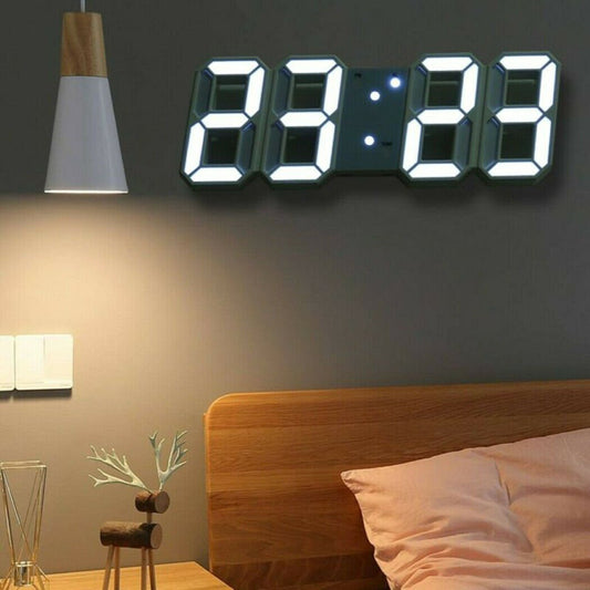 Large 3D Modern Digital LED Wall Clock image 0