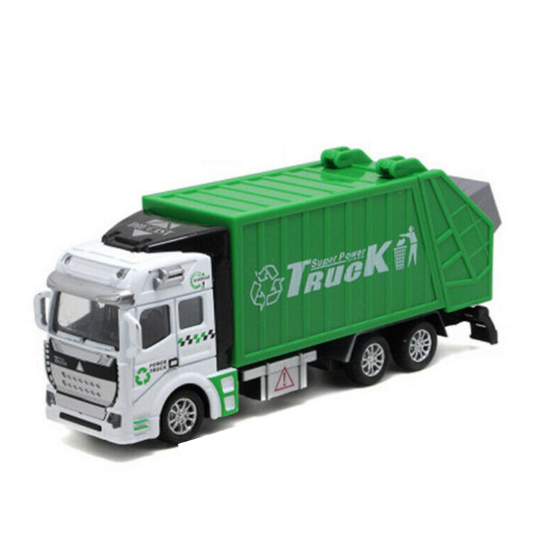Realistic Kids Garbage Recycling Truck Toy image 1