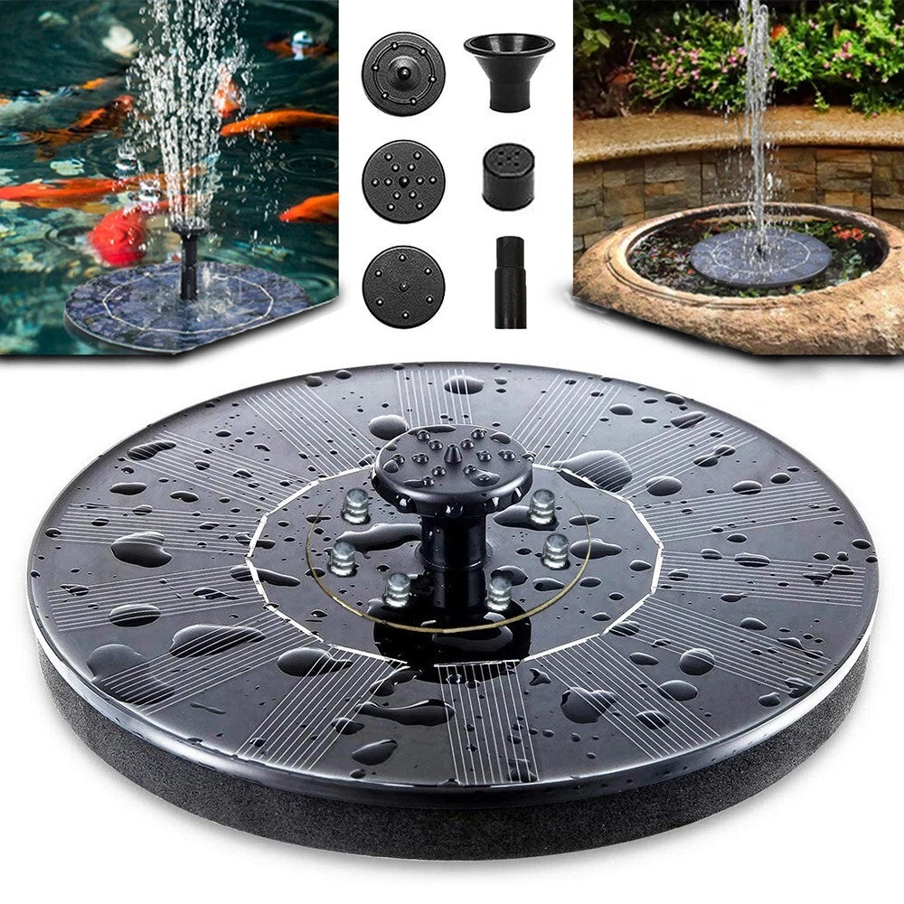 Solar Power Bird Bath Fountain With 4 Nozzle image 1