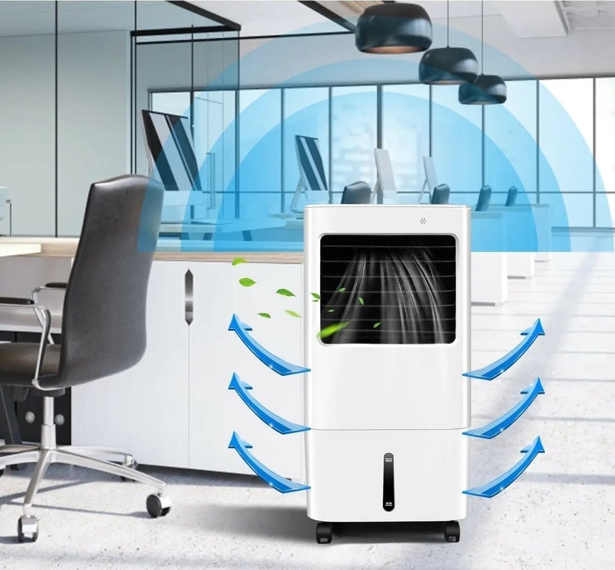 Evaporative Portable Air Cooler Fan with Remote Control image 1