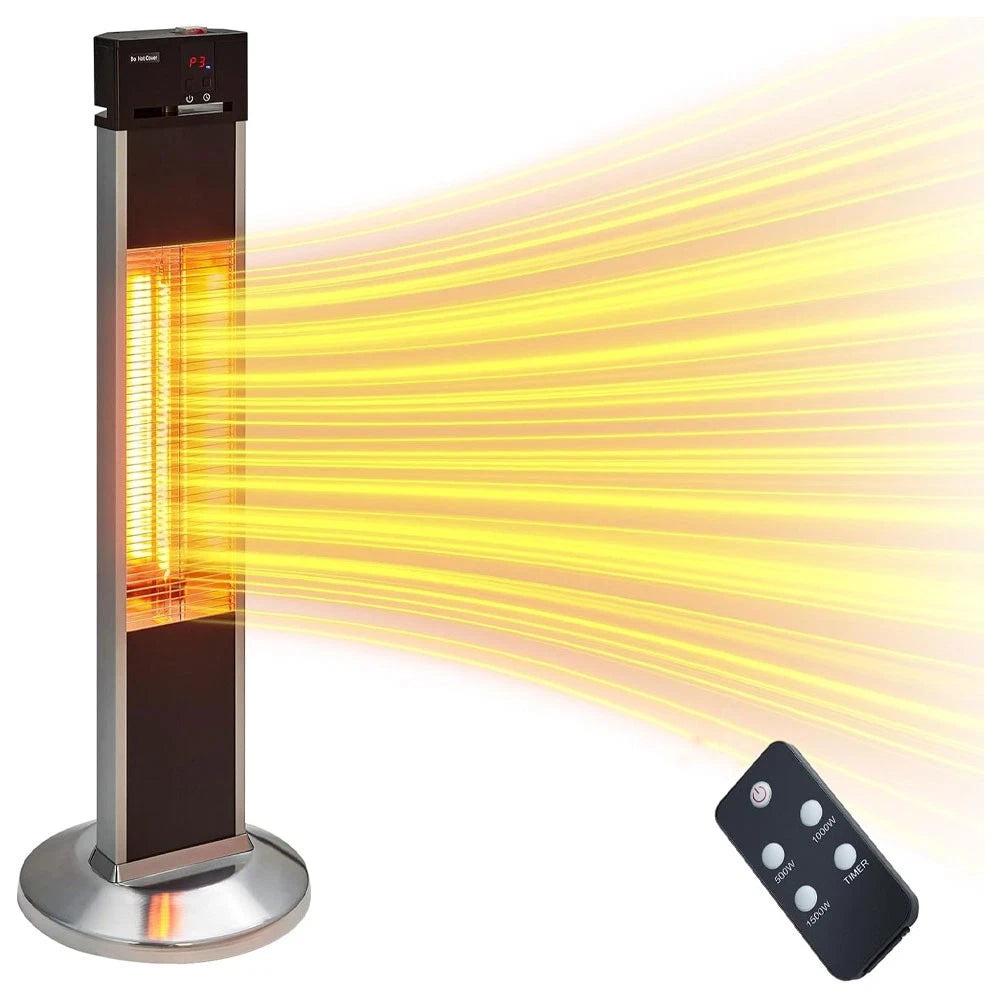 Electric Outdoor Infrared Patio Porch Tower Space Heater 1500W image 9