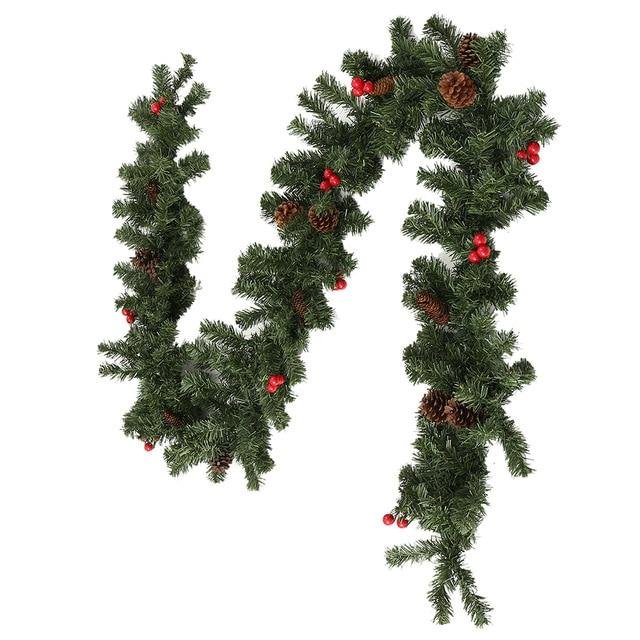 Large Holiday Christmas Pine Cone Mantle Garland image 5