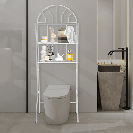 Large Over The Toilet Bathroom Space Saver Storage Shelf image 0