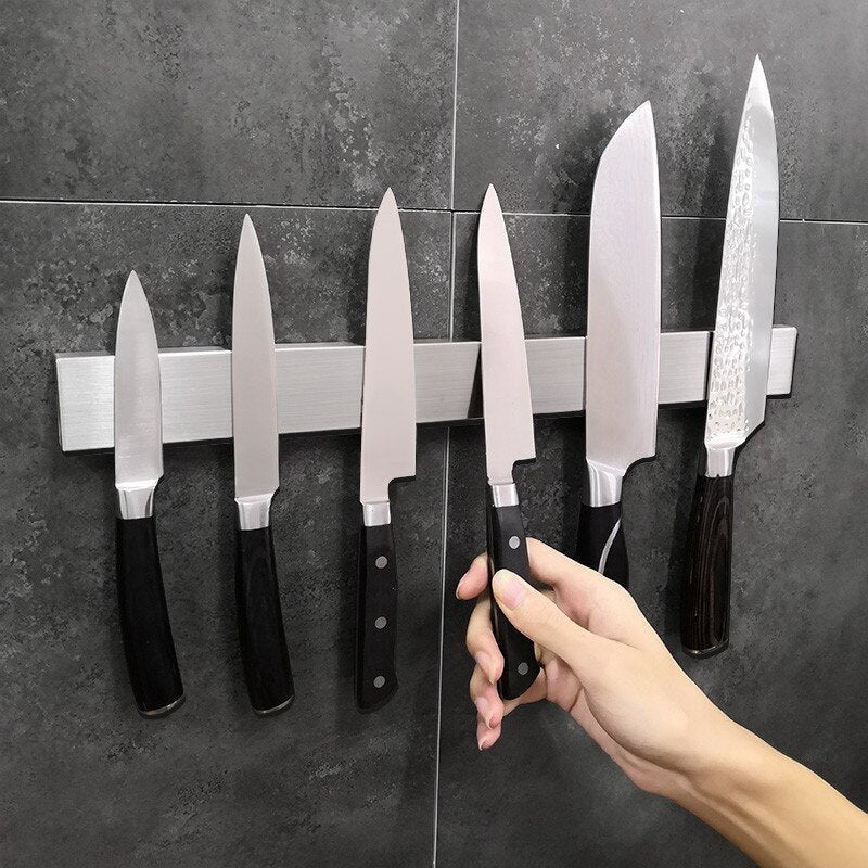 Premium Magnetic Kitchen Knife Holder Strip - 19.6 in image