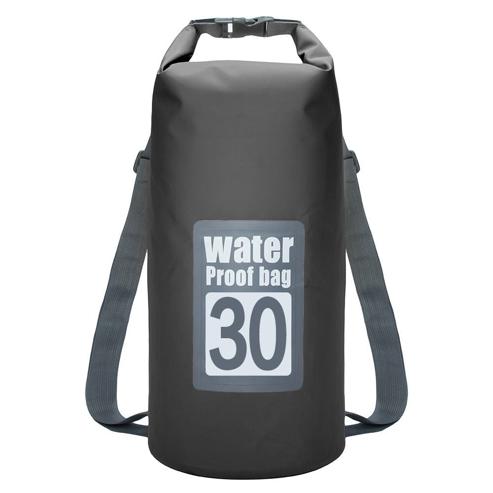 Premium Waterproof Kayaking Dry Bag Backpack - Black Color image
