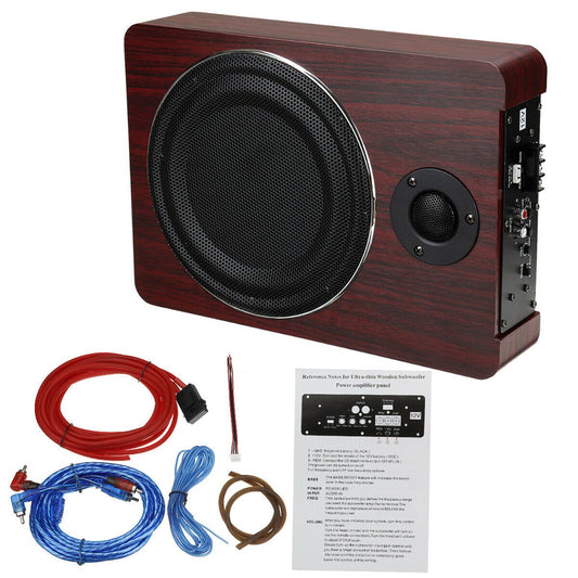 Premium Low Profile Car Powered Audio Subwoofer 8 in image 0