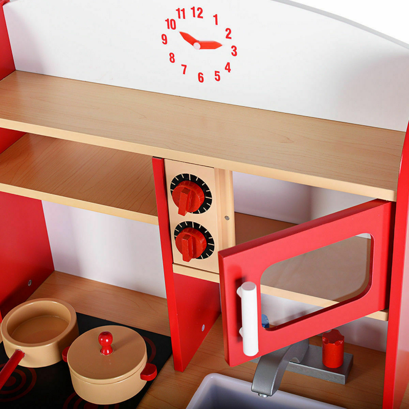 Ultimate Kids Wooden Play Toy Kitchen Set image 5