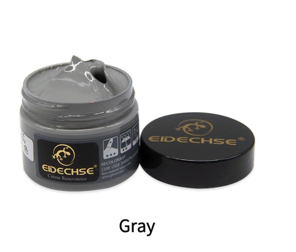 Leather Restoration Repairing Cream For Car Recoloring Kit - Grey image