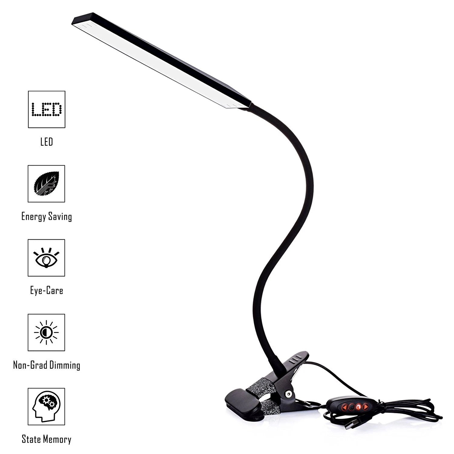 LED Desk Lamp Flexible Reading Light image 2