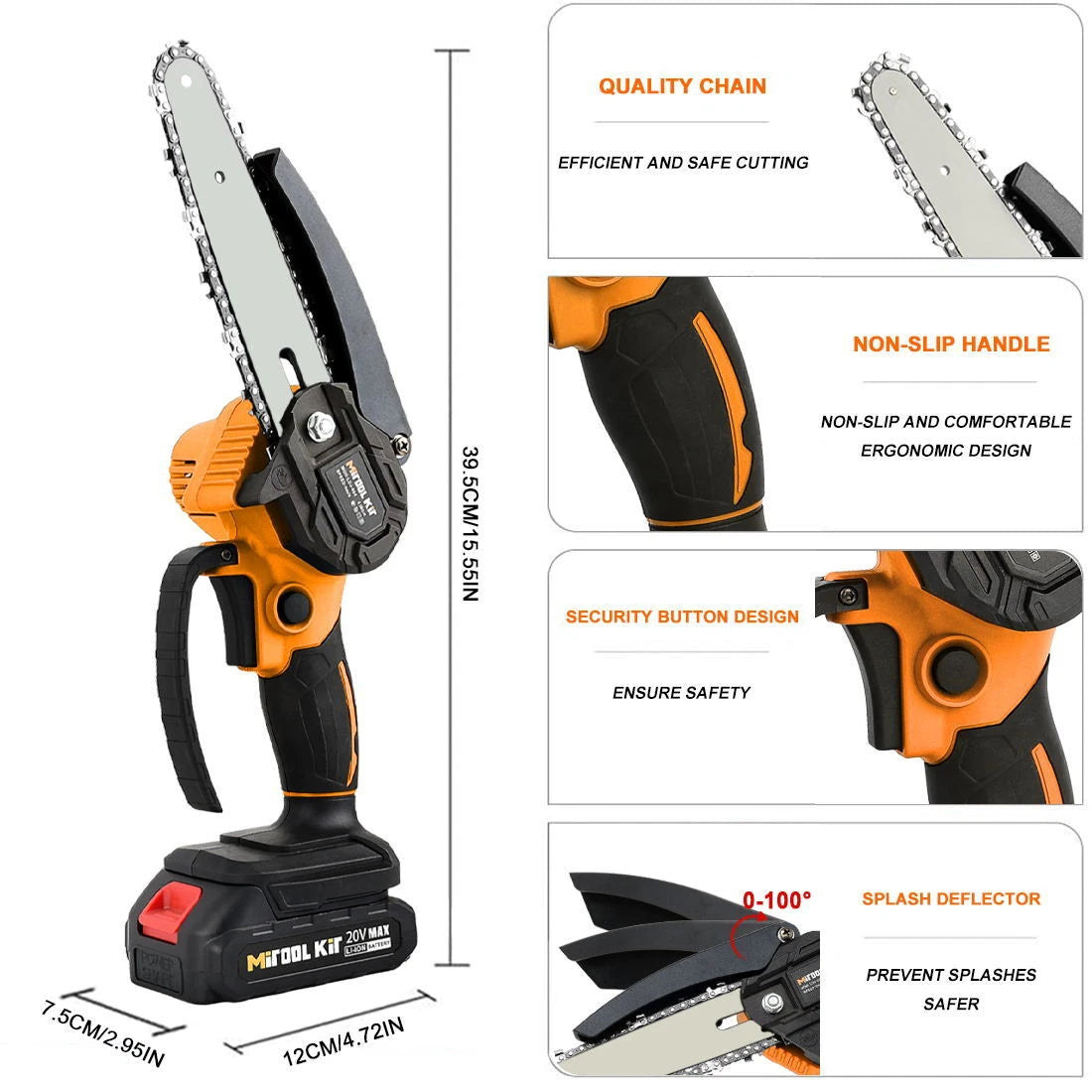 Cordless Mini Electric Cordless Chainsaw image 6
