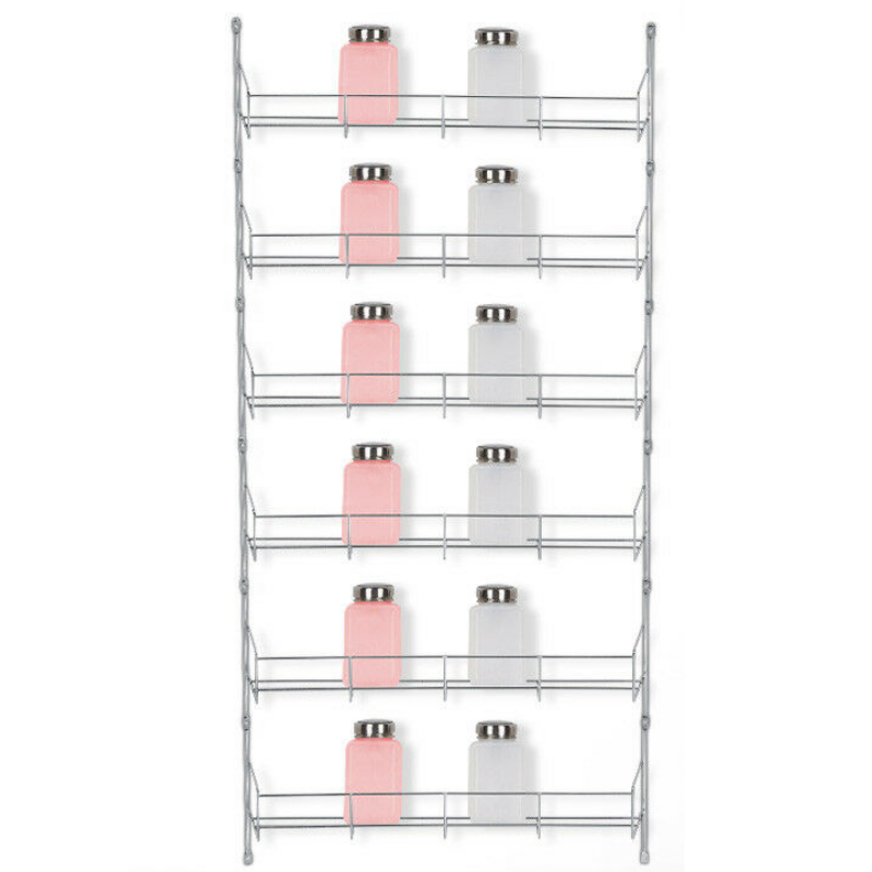 Wall Mounted Kitchen Spice Organizer Hanging Rack image 1