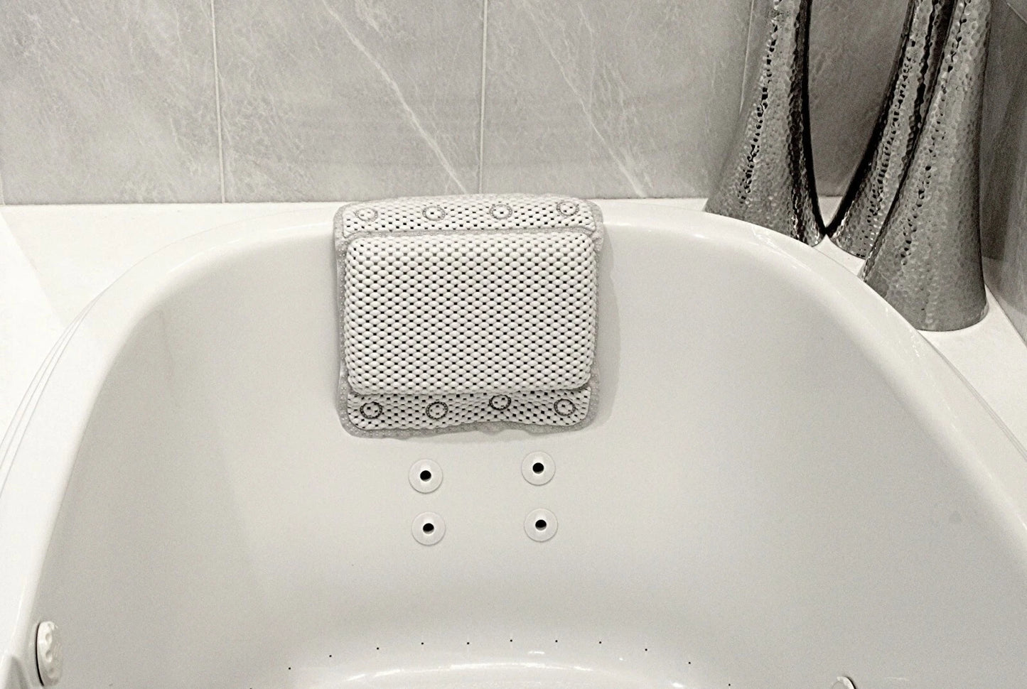 Soft Bathtub Pillow with Suction image 1