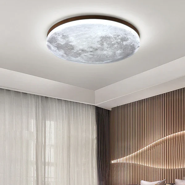 Nordic Minimalist Moon Acrylic LED Mount Ceiling Light image 2