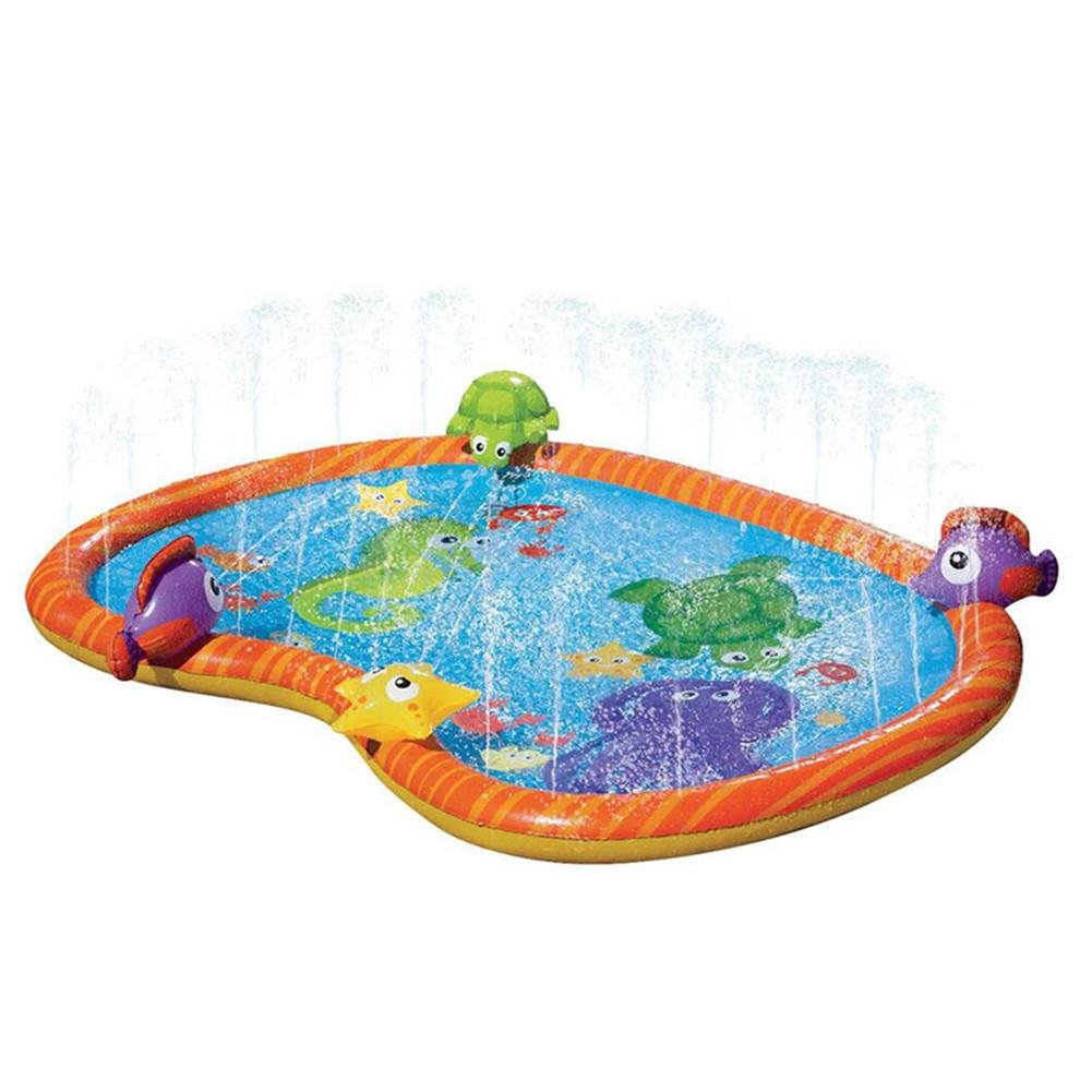 Large Kids Water Sprinkler Splash Pad Mat 55" image 0