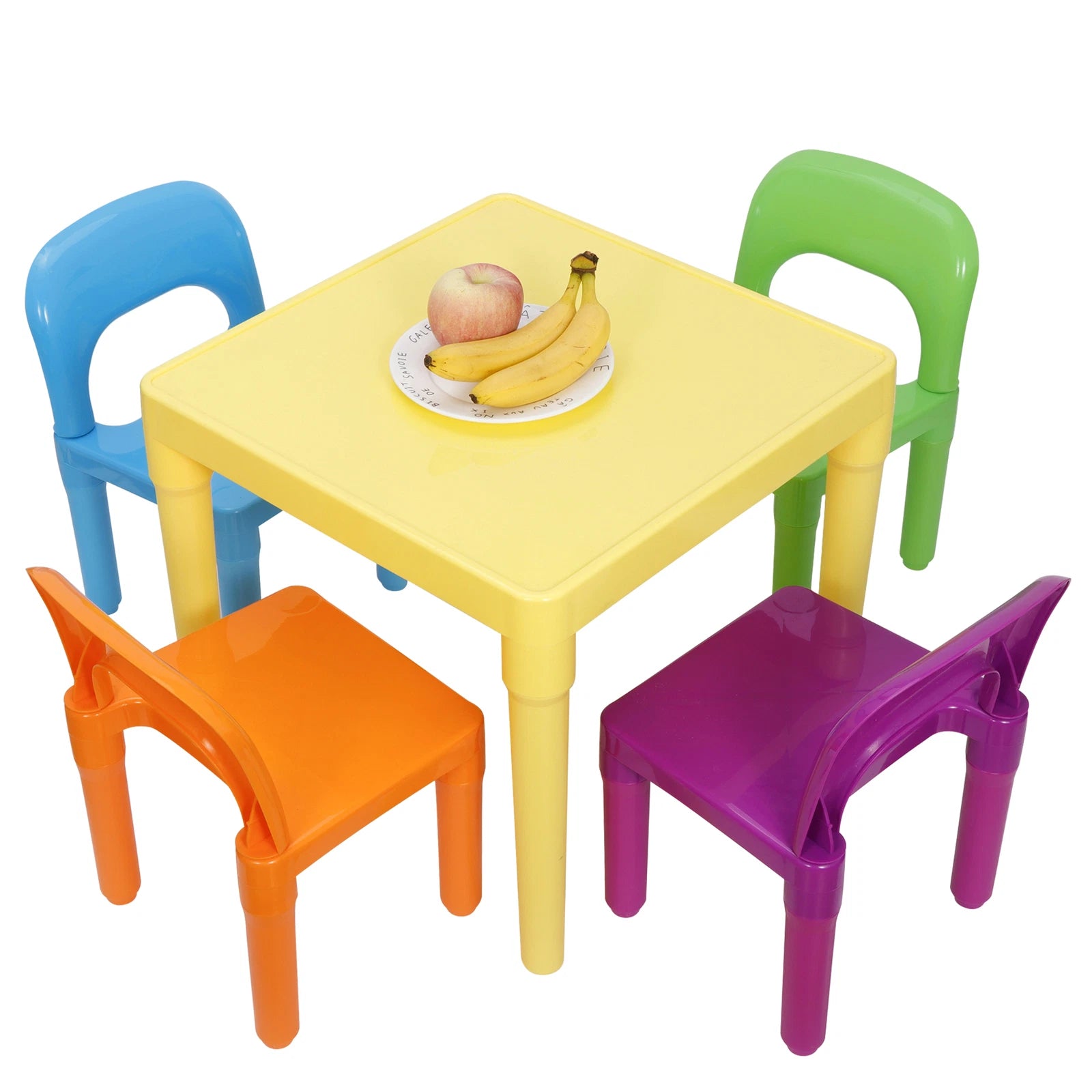 Colorful Kids Activity Learning Play Table And Chairs Set image 2