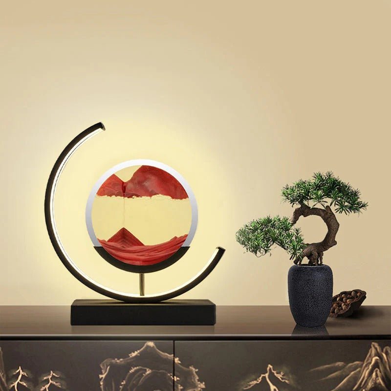 3D Hourglass LED Lamp, Mesmerizing Sand Art for Home Decor image 6