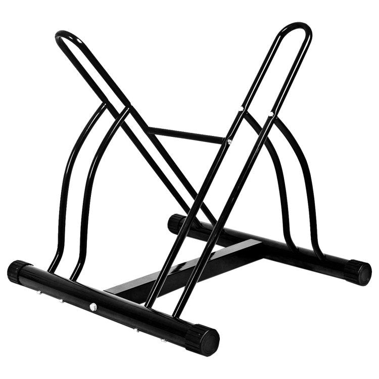 Bike Stand Cycling Rack Floor Storage Organizer for 2-Bicycle image 4