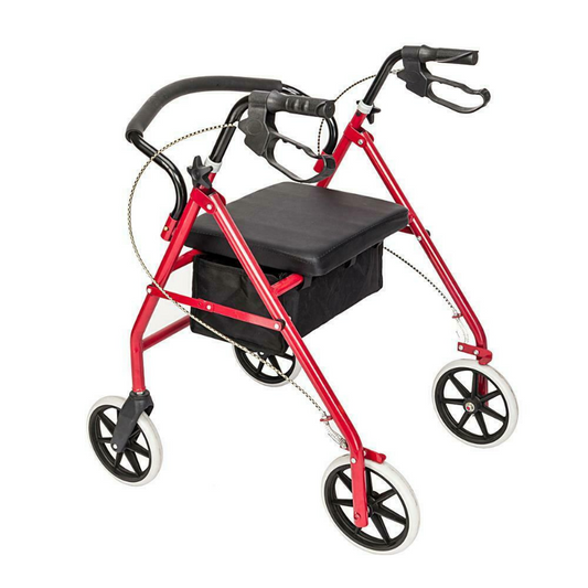 Foldable Senior Rolling Walker With Seat And Wheels image 0